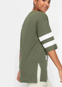 Damen bonprix Nachhaltigere Materialien|Shirts & Tops|Oversize-Shirt aus reiner Bio-Baumwolle