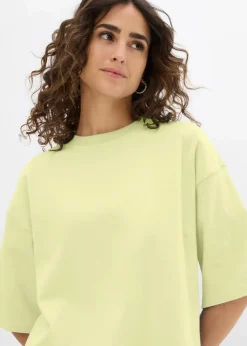 Damen bonprix Nachhaltigere Materialien|Shirts & Tops|Oversize-Shirt aus reiner schwerer Bio-Baumwolle
