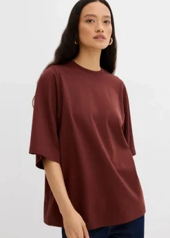 Damen bonprix Shirts & Tops|Nachhaltigere Materialien|Oversize-Shirt aus reiner Bio-Baumwolle