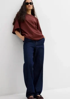 Damen bonprix Shirts & Tops|Nachhaltigere Materialien|Oversize-Shirt aus reiner Bio-Baumwolle