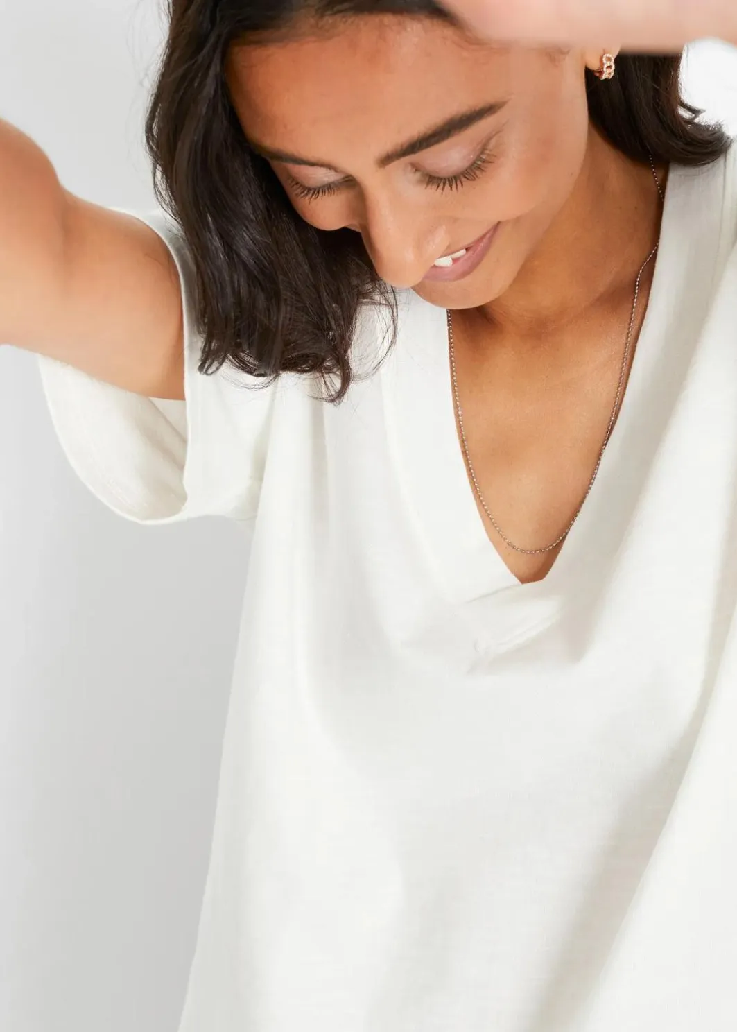 Damen bonprix Nachhaltigere Materialien|Shirts & Tops|Oversize-Shirt aus reiner Bio-Baumwolle