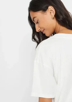 Damen bonprix Nachhaltigere Materialien|Shirts & Tops|Oversize-Shirt aus reiner Bio-Baumwolle