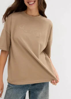 Damen bonprix Shirts & Tops|Nachhaltigere Materialien|Oversize-Shirt aus reiner Bio-Baumwolle