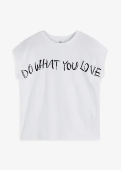 Damen bonprix Shirts & Tops|Nachhaltigere Materialien|Oversize-Shirt aus reiner Bio-Baumwolle
