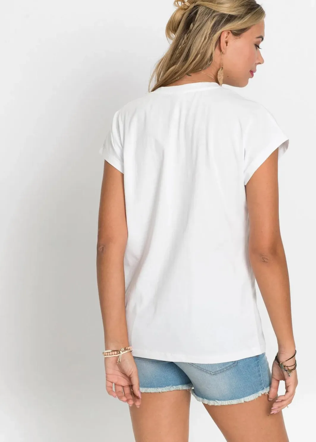 Damen bonprix Shirts & Tops|Nachhaltigere Materialien|Oversize-Shirt aus reiner Bio-Baumwolle