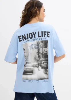 Damen bonprix Shirts & Tops|Nachhaltigere Materialien|Oversize-Shirt aus reiner Bio-Baumwolle