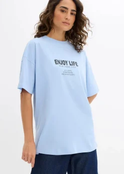 Damen bonprix Shirts & Tops|Nachhaltigere Materialien|Oversize-Shirt aus reiner Bio-Baumwolle