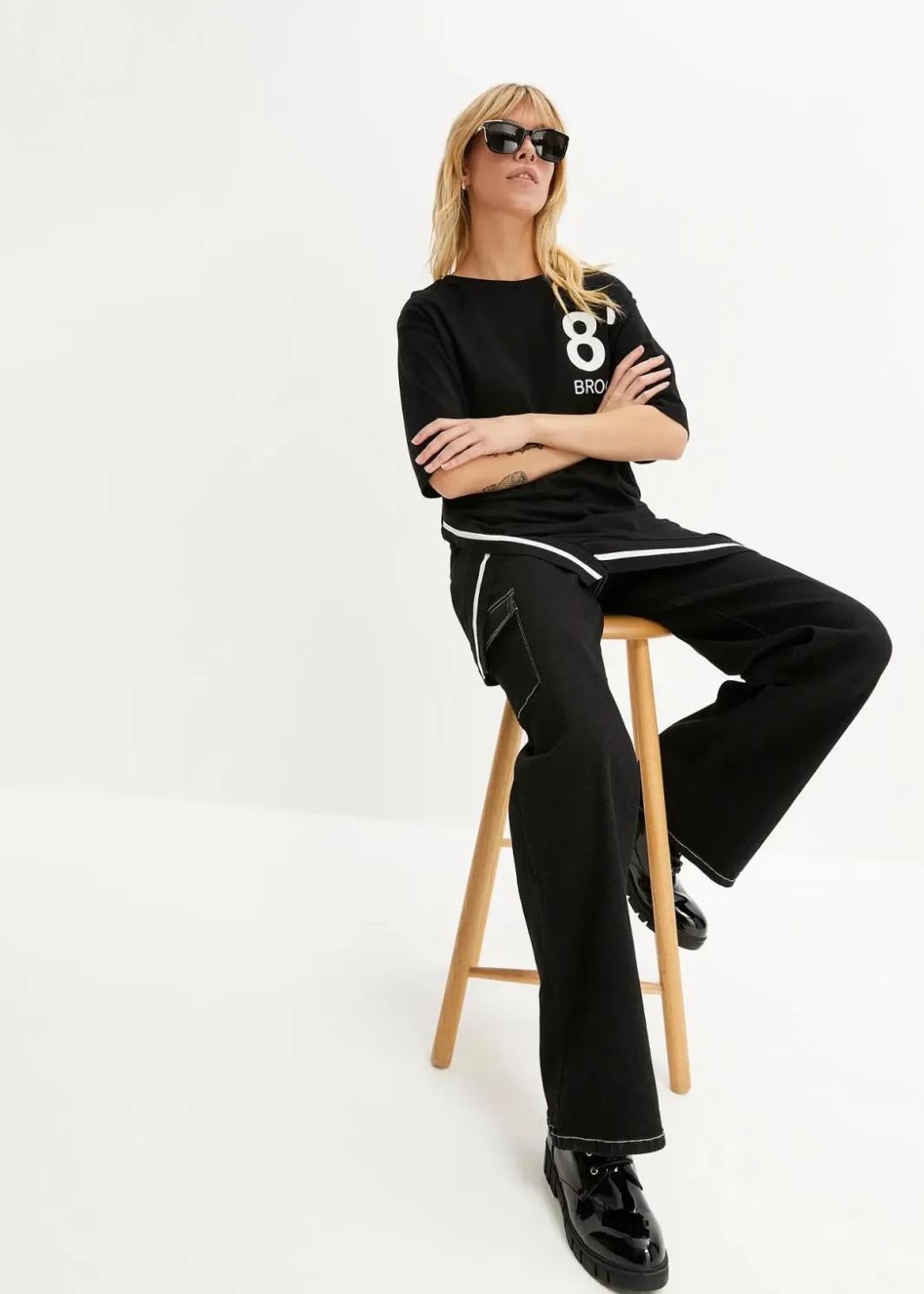 New Oversize-Shirt aus softem Viskose-Mix Damen Shirts & Tops
