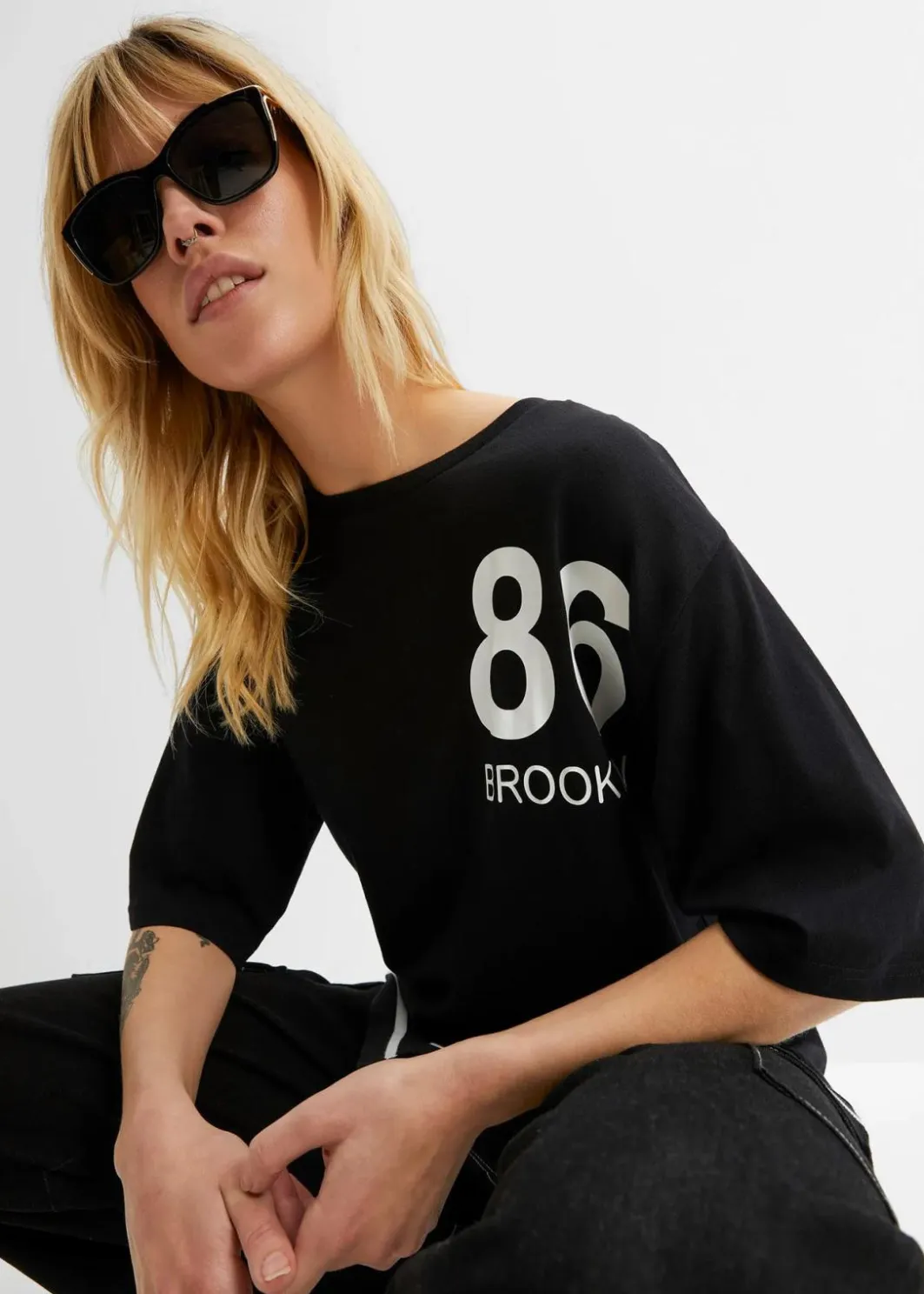 New Oversize-Shirt aus softem Viskose-Mix Damen Shirts & Tops
