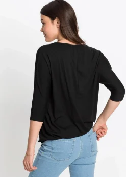 Damen bonprix Shirts & Tops|Oversize-Shirt aus Viskose-Mix