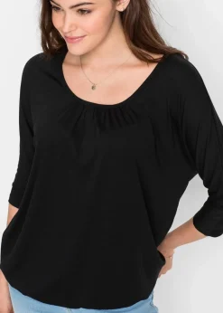 Damen bonprix Shirts & Tops|Oversize-Shirt aus Viskose-Mix