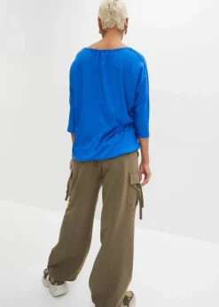 Damen bonprix Shirts & Tops|Oversize-Shirt aus Viskose-Mix