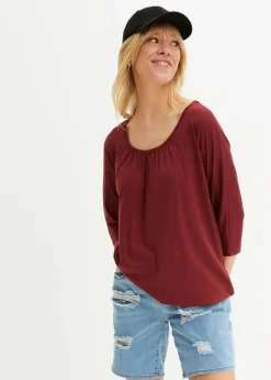 Damen bonprix Shirts & Tops|Oversize-Shirt aus Viskose-Mix