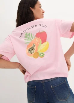 Discount Oversize-Shirt mit Druck Damen Nachhaltigere Materialien|Shirts & Tops