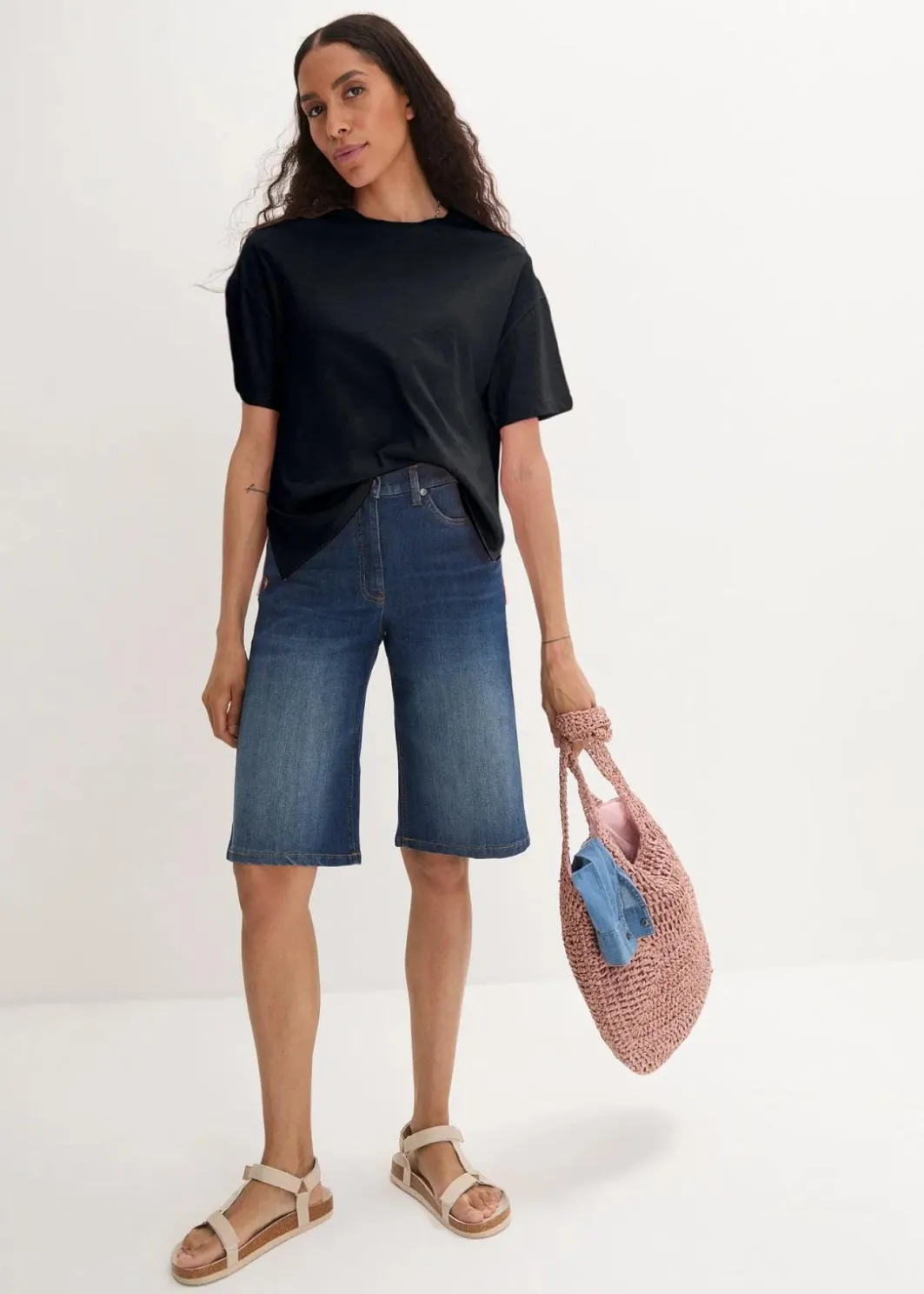 Damen bonprix Bekleidung·Röcke|Basics|Oversize-Shirt mit Druck