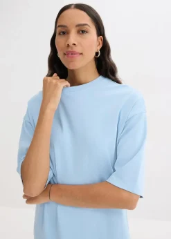 Damen bonprix Nachhaltigere Materialien|Kleider|Oversize-Shirtkleid aus schwerer Bio-Baumwolle
