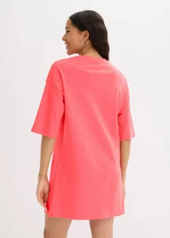 Damen bonprix Bekleidung·Röcke|Bekleidung·Pullover & Strickjacken|Oversize-Shirtkleid aus schwerer Bio-Baumwolle