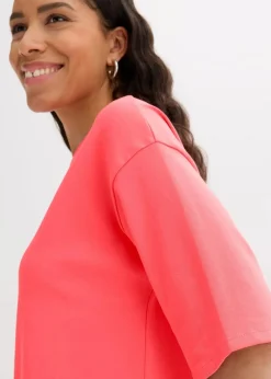 Damen bonprix Bekleidung·Röcke|Bekleidung·Pullover & Strickjacken|Oversize-Shirtkleid aus schwerer Bio-Baumwolle