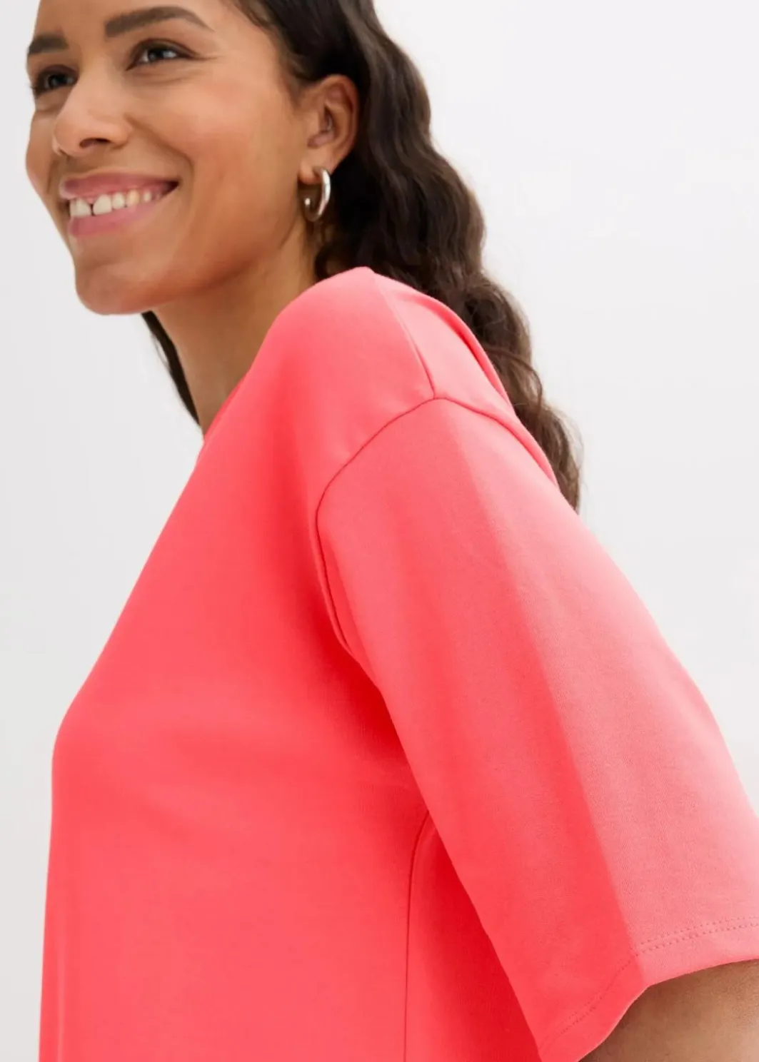 Damen bonprix Bekleidung·Röcke|Bekleidung·Pullover & Strickjacken|Oversize-Shirtkleid aus schwerer Bio-Baumwolle