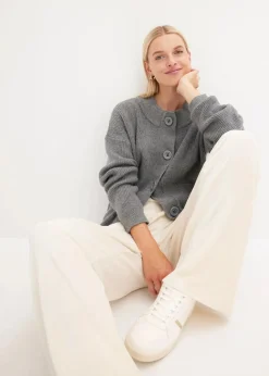 Damen bonprix Pullover & Strickjacken|Bekleidung·Jeans|Oversize-Strickjacke