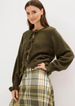 Damen bonprix Bekleidung·Umstandsmode|Bekleidung·Jeans|Oversize-Strickjacke aus weichem Woll-Mix