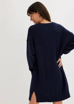 Damen bonprix Kleider|Nachhaltigere Materialien|Oversize-Strickkleid