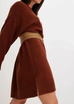 Damen bonprix Kleider|Nachhaltigere Materialien|Oversize-Strickkleid