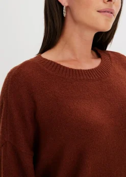 Damen bonprix Kleider|Nachhaltigere Materialien|Oversize-Strickkleid
