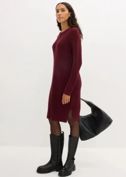 Sale Oversize-Strickkleid aus Rippstrick Damen Bekleidung·Umstandsmode|Strickmode