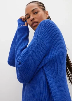 New Oversize-Strickkleid aus Rippstrick Damen Bekleidung·Umstandsmode|Strickmode