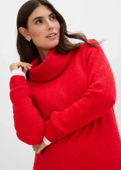 New Oversize-Strickkleid mit Rollkragen Damen Bekleidung·Umstandsmode|Bekleidung·Pullover & Strickjacken