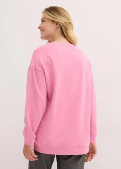 Damen bonprix Sweat|Nachhaltigere Materialien|Oversize-Sweatshirt