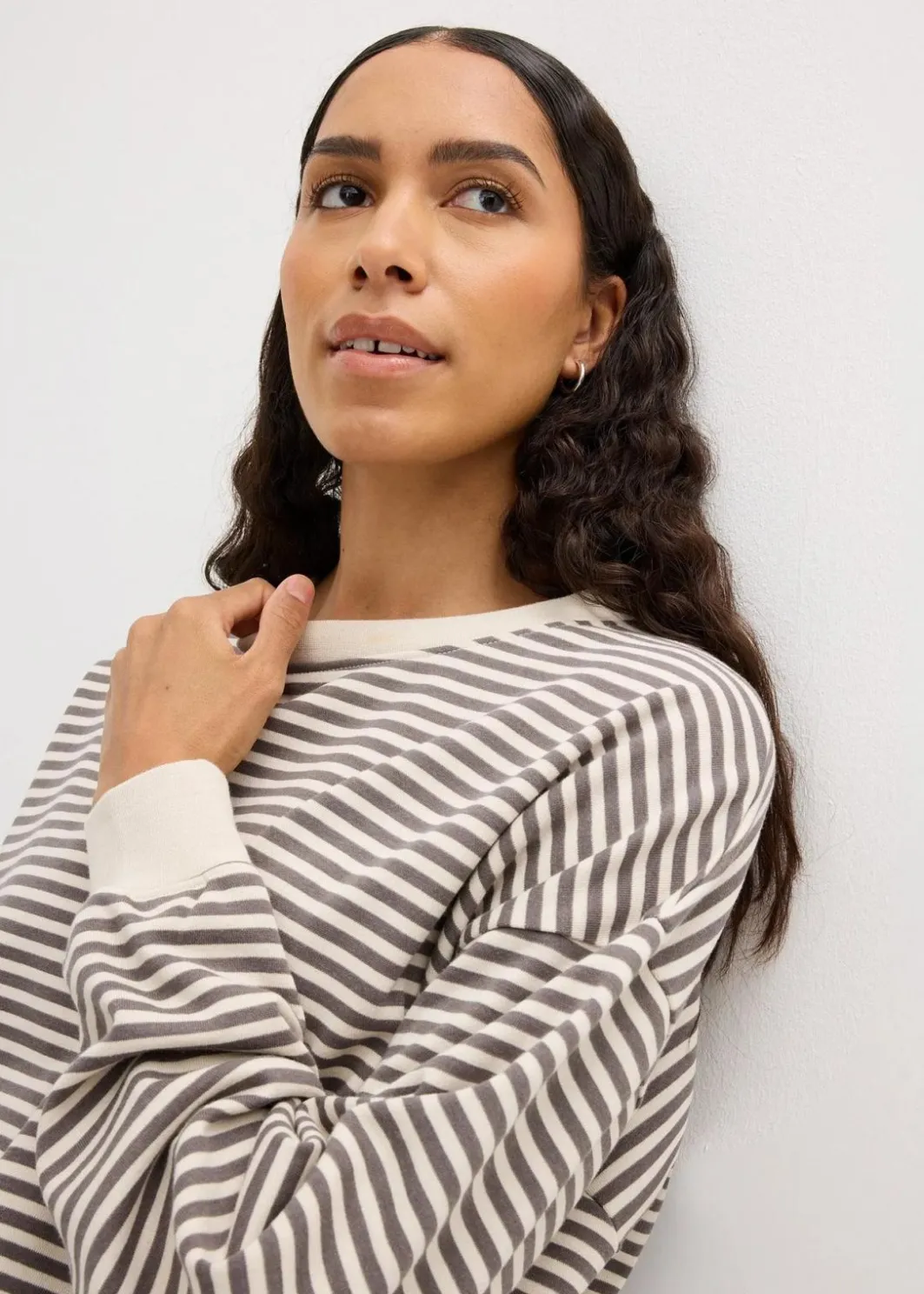 Damen bonprix Basics|Sweat|Oversize-Sweatshirt