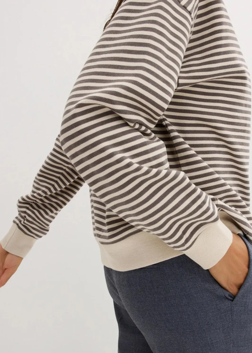 Damen bonprix Basics|Sweat|Oversize-Sweatshirt