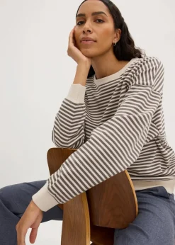 Damen bonprix Basics|Sweat|Oversize-Sweatshirt
