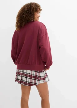 Damen bonprix Sweat|Nachhaltigere Materialien|Oversize-Sweatshirt
