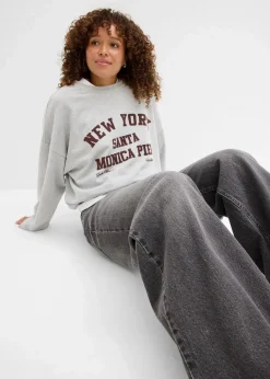 Damen bonprix Nachhaltigere Materialien|Sweat|Oversize-Sweatshirt