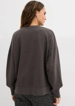 New Oversize-Sweatshirt aus Baumwoll-Mix Damen Sweat|Bekleidung·Blusen & Tuniken