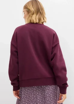 Damen bonprix Sweat|Bekleidung·Blusen & Tuniken|Oversize-Sweatshirt aus Baumwoll-Mix