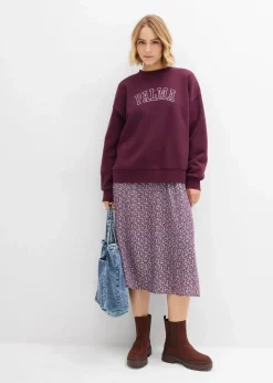 Damen bonprix Sweat|Bekleidung·Blusen & Tuniken|Oversize-Sweatshirt aus Baumwoll-Mix