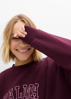 Damen bonprix Sweat|Bekleidung·Blusen & Tuniken|Oversize-Sweatshirt aus Baumwoll-Mix