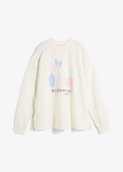 Damen bonprix Bekleidung·Blusen & Tuniken|Sweat|Oversize-Sweatshirt aus Baumwoll-Mix