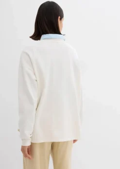 Damen bonprix Bekleidung·Blusen & Tuniken|Sweat|Oversize-Sweatshirt aus Baumwoll-Mix