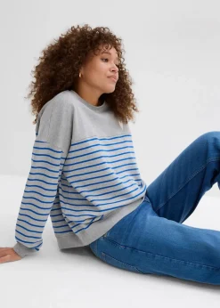 Sale Oversize-Sweatshirt aus Baumwollmix Damen Bekleidung·Blusen & Tuniken|Nachhaltigere Materialien