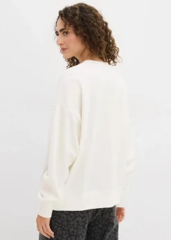 Damen bonprix Bekleidung·Blusen & Tuniken|Sweat|Oversize-Sweatshirt aus Baumwoll-Mix