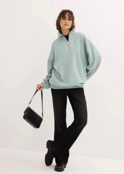Damen bonprix Sweat|Bekleidung·Blusen & Tuniken|Oversize-Sweatshirt aus Bio-Baumwolle
