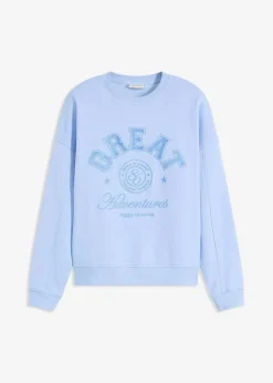 Damen bonprix Sweat|Bekleidung·Blusen & Tuniken|Oversize-Sweatshirt aus reiner Baumwolle