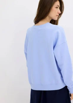 Damen bonprix Sweat|Bekleidung·Blusen & Tuniken|Oversize-Sweatshirt aus reiner Baumwolle