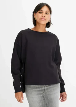 Damen bonprix Bekleidung·Blusen & Tuniken|Sweat|Oversize-Sweatshirt aus reiner Bio-Baumwolle