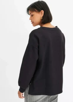 Damen bonprix Bekleidung·Blusen & Tuniken|Sweat|Oversize-Sweatshirt aus reiner Bio-Baumwolle
